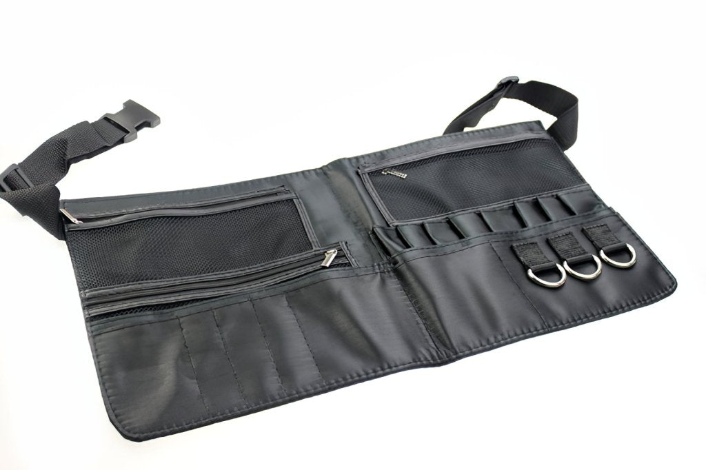 Professional Makeup Brush Bag with Adjustable Belt Strap - Waterproof Cosmetic Organizer for Travel & Pro Artists | Perfect for Salon, Home Use & On-the-Go Makeup Application