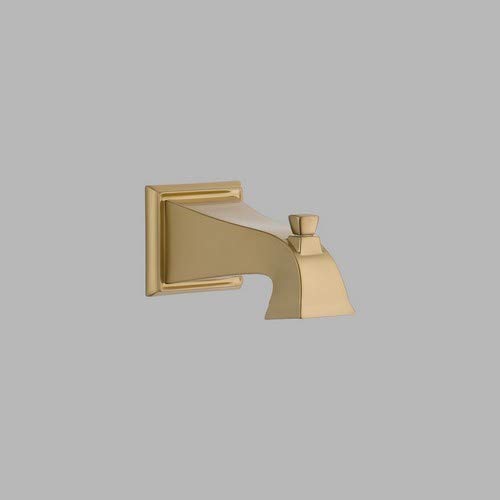 Delta Faucet RP52148CZ Dryden Tub Spout with Pull-Up Diverter in Champagne Bronze - Perfect for Bathroom Renovation & Shower Installation