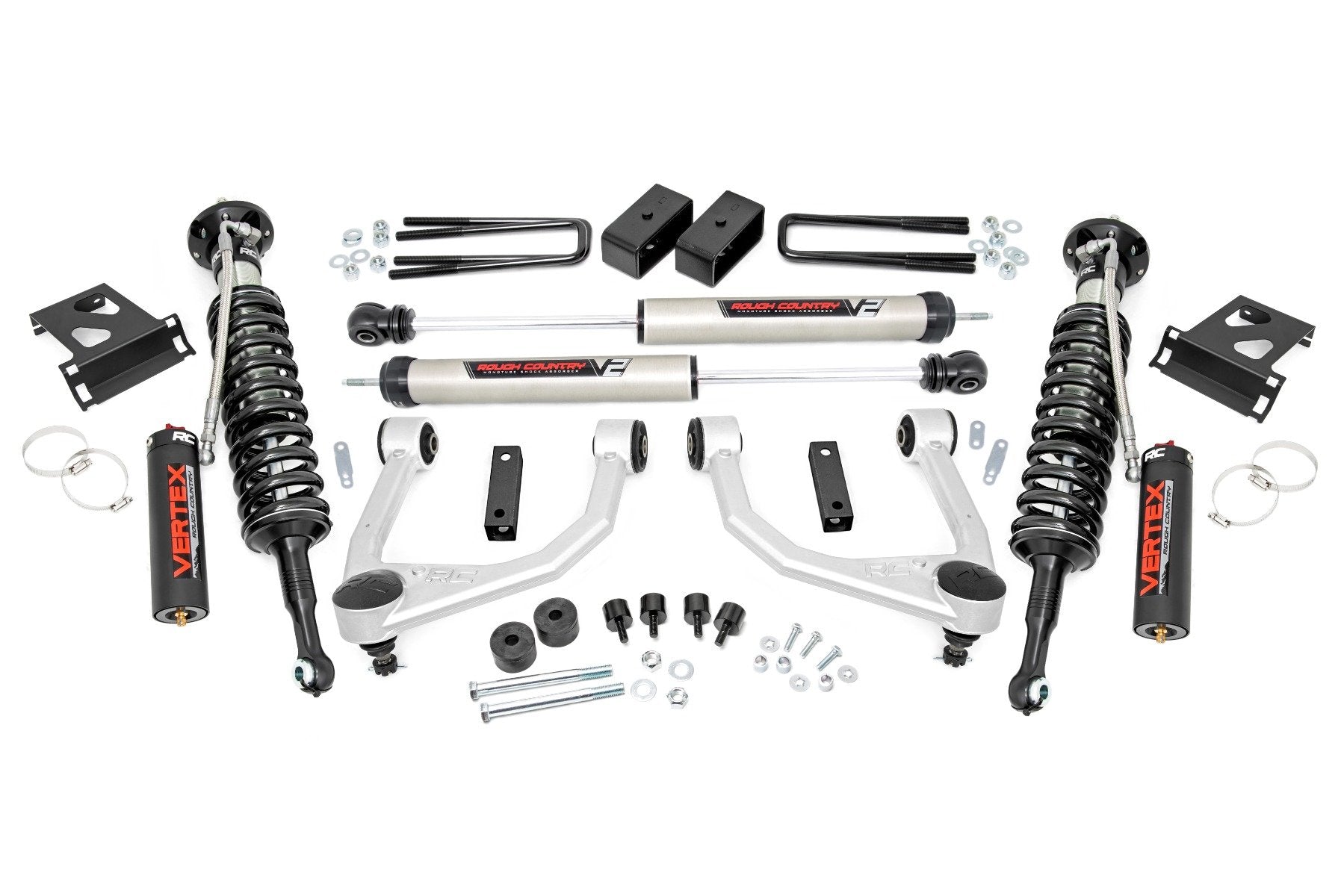 3.5 Inch Lift Kit for Toyota Tundra 4WD (2007-2021) - Vertex/V2 Series Off-Road Suspension Upgrade - Part# 76857 - Perfect for Off-Roading, Overlanding & Truck Customization