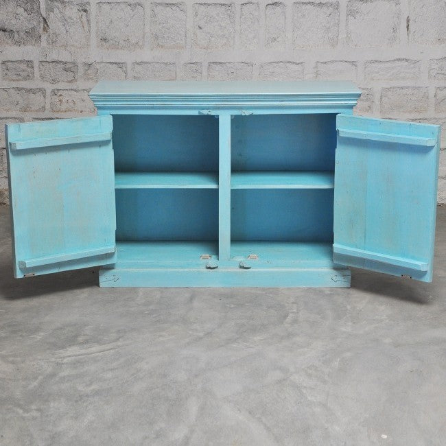 French Style Solid Wood Sideboard - Elegant Buffet Cabinet for Dining Room, Living Room & Entryway Storage | Rustic Farmhouse Decor