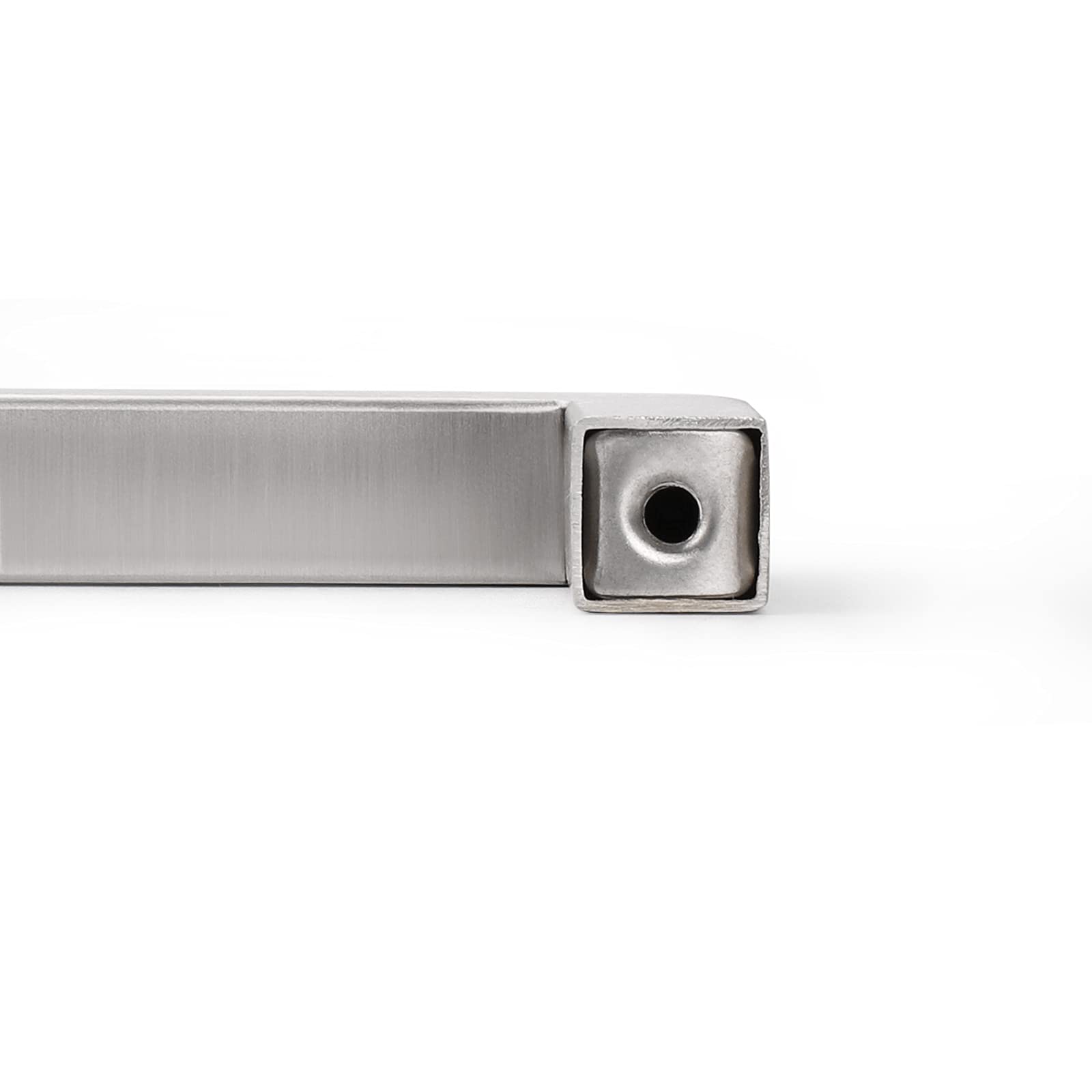 Probrico 20 Pack Square Cabinet Handles - 5 Inch Hole Centers, Stainless Steel Cupboard Bar Pulls, Brushed Nickel Drawer Pulls (5.5 Inch Total Length) - Perfect for Kitchen Cabinets, Bathroom Vanities & Furniture Drawers