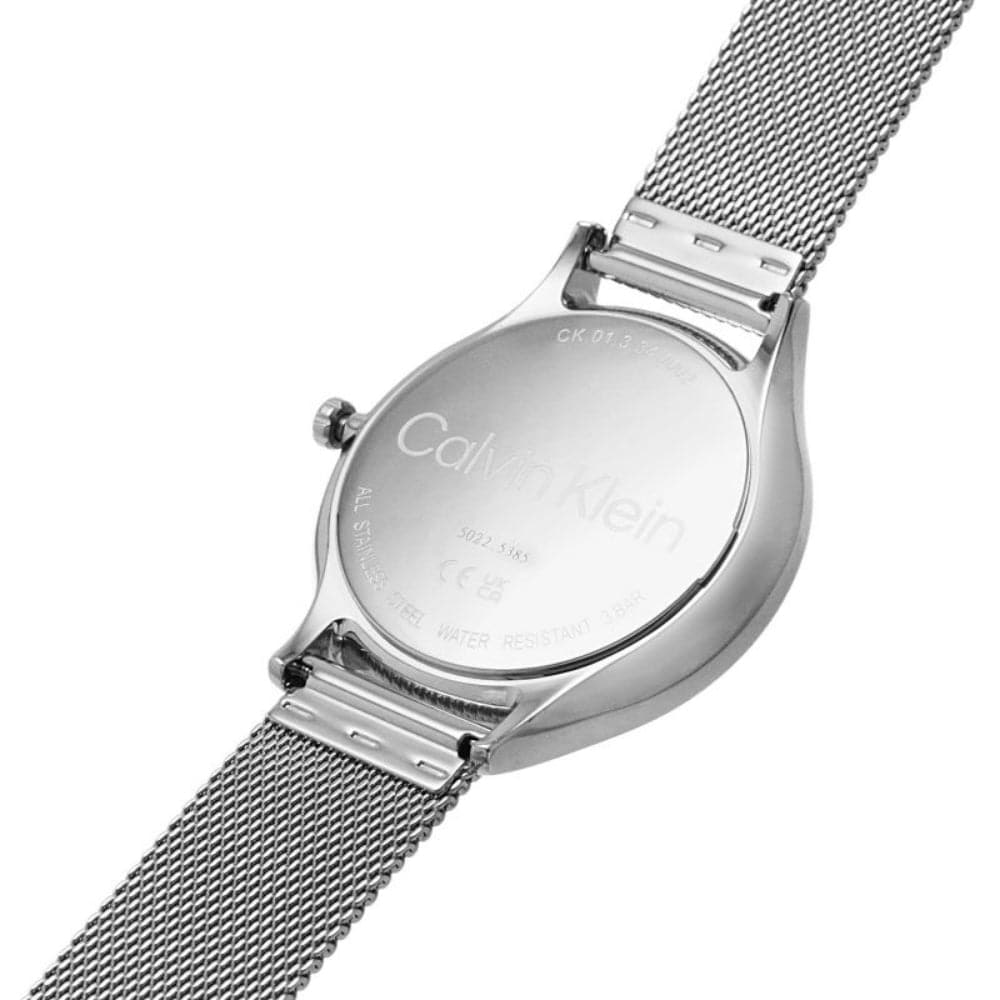Calvin Klein Women's Silver Dial Watch with Milanese Strap - Model 25200001 | Elegant Fashion Accessory for Office, Party & Everyday Wear