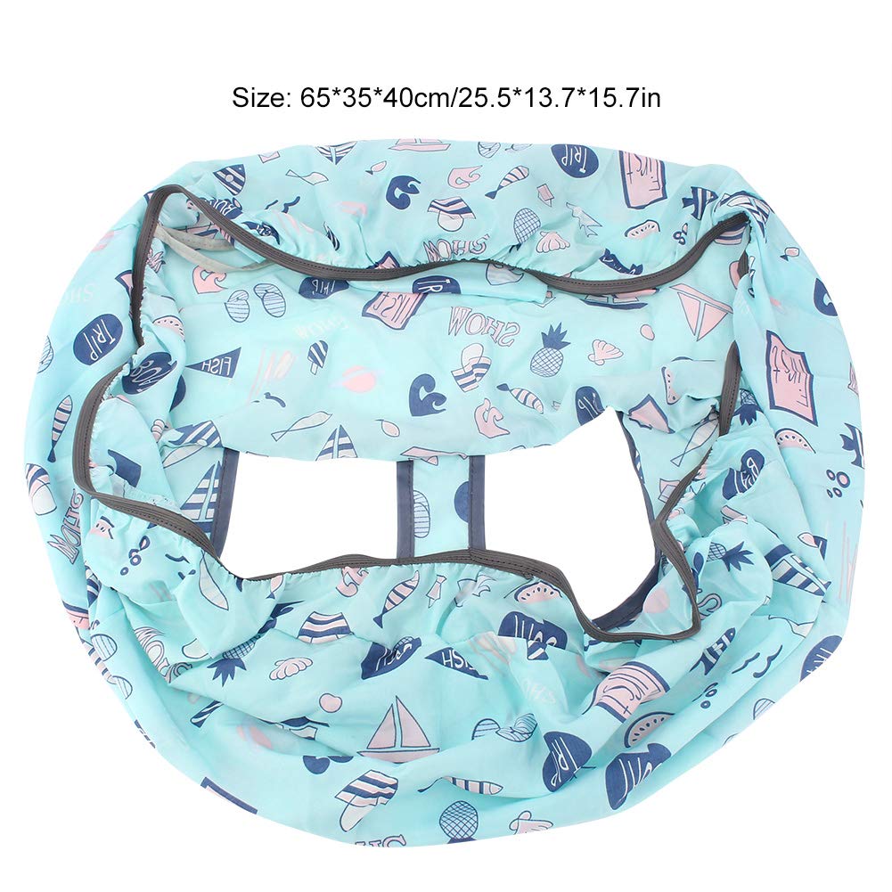 FLEXMAN Baby Shopping Cart Cover - Machine Washable & Foldable Grocery Cart Seat Protector with Safety Belt | Anti-Dirty, Portable Infant Trolley Pad for Supermarkets & Malls