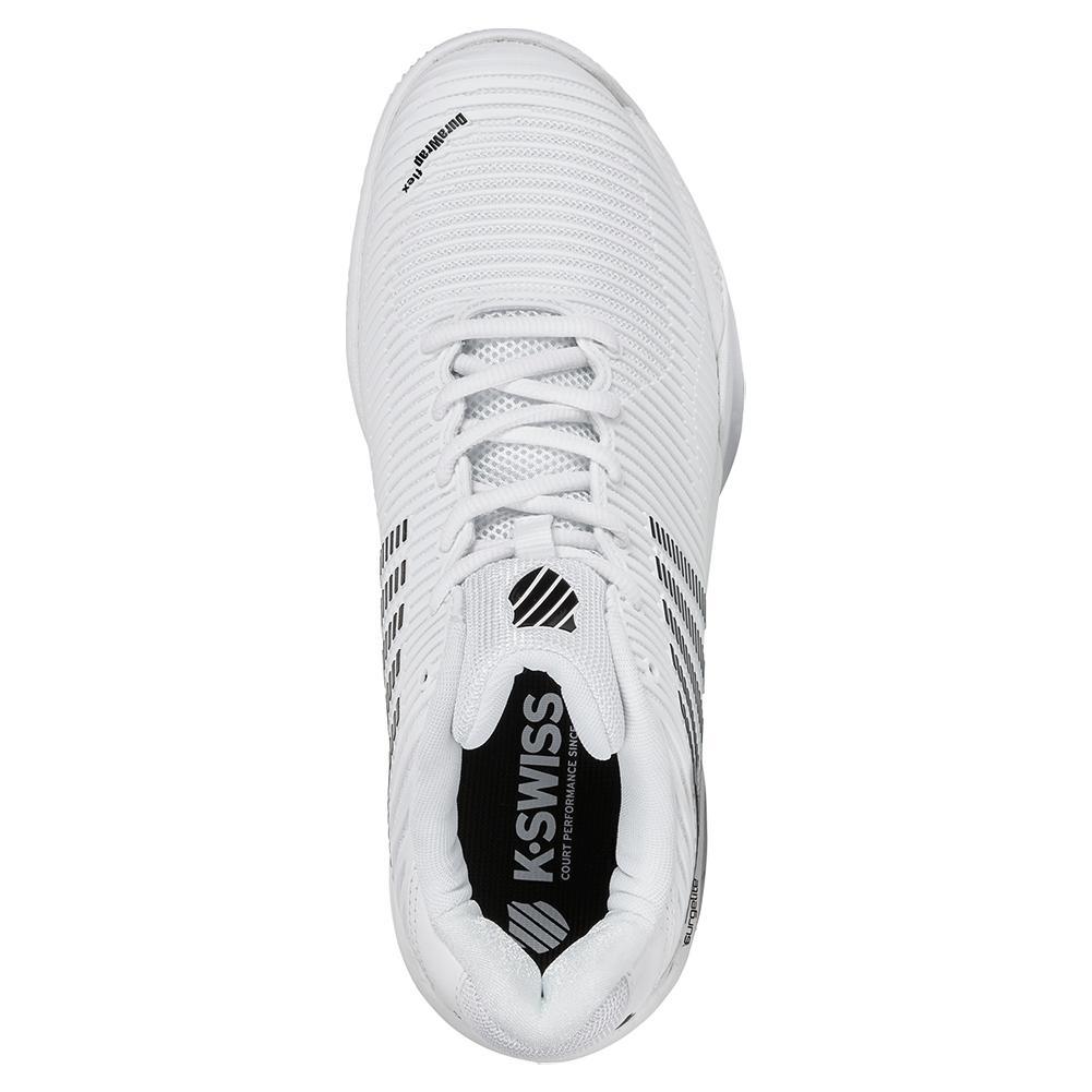 Men's Hypercourt Express 2 Clay Tennis Shoes - White & Black | Durable Clay Court Performance for Competitive Play & Training