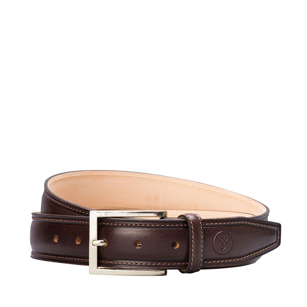 Maxwell Scott Men's Genuine Italian Leather Casual Jeans Belt - Adjustable Waist Size - Handcrafted Premium Belt for Everyday Wear - Perfect for Office, Jeans & Smart Casual Outfits
