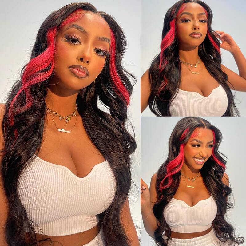 H3-1b Pink Highlight Body Wave