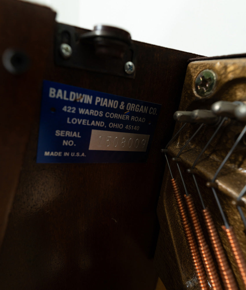 Baldwin 2071 Upright Piano - Satin Mahogany Finish | Used Vintage Piano with Serial Number 1508009 | Perfect for Home, Studio & Music Classroom