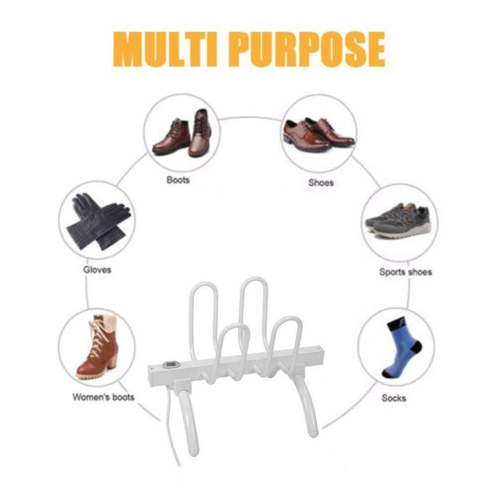 Electric Shoe Dryer and Warmer - Freestanding Shoe Drying Rack with Dehumidifier for Shoes, Boots, Hats & Socks | Fast Drying & Odor Elimination | Perfect for Ski Boots, Winter Sports & Wet Weather (UK Plug)