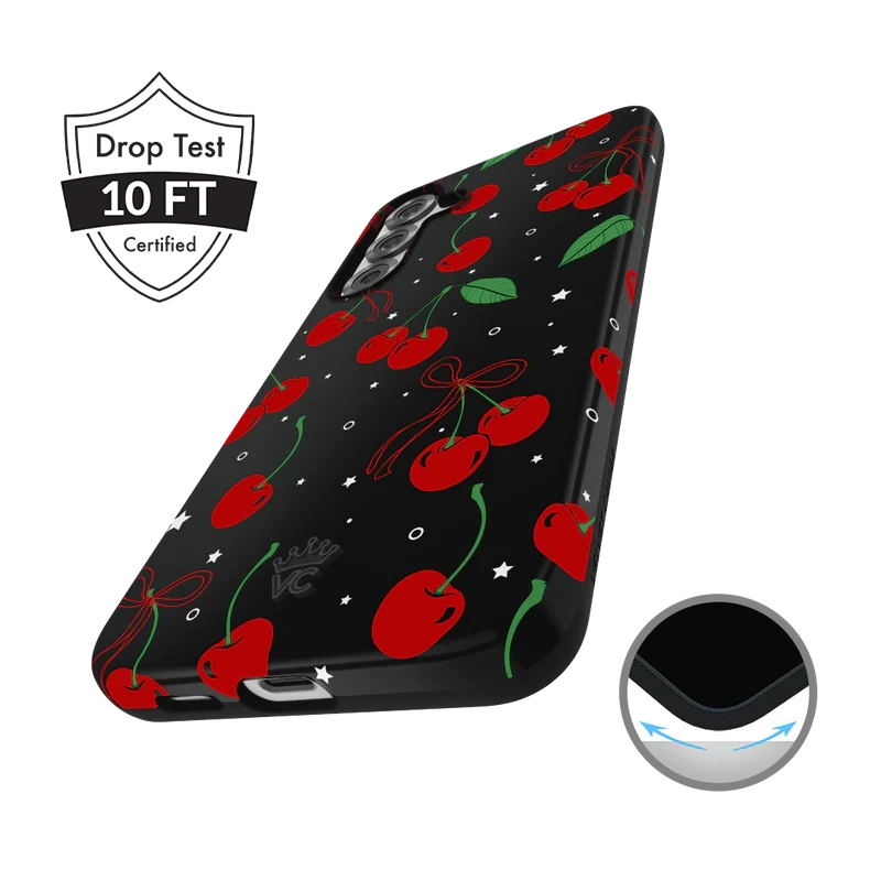 Samsung Phone Case with Cherry Design - Durable Protective Cover for Samsung Galaxy Series - Perfect for Everyday Use, Travel, and Gifting