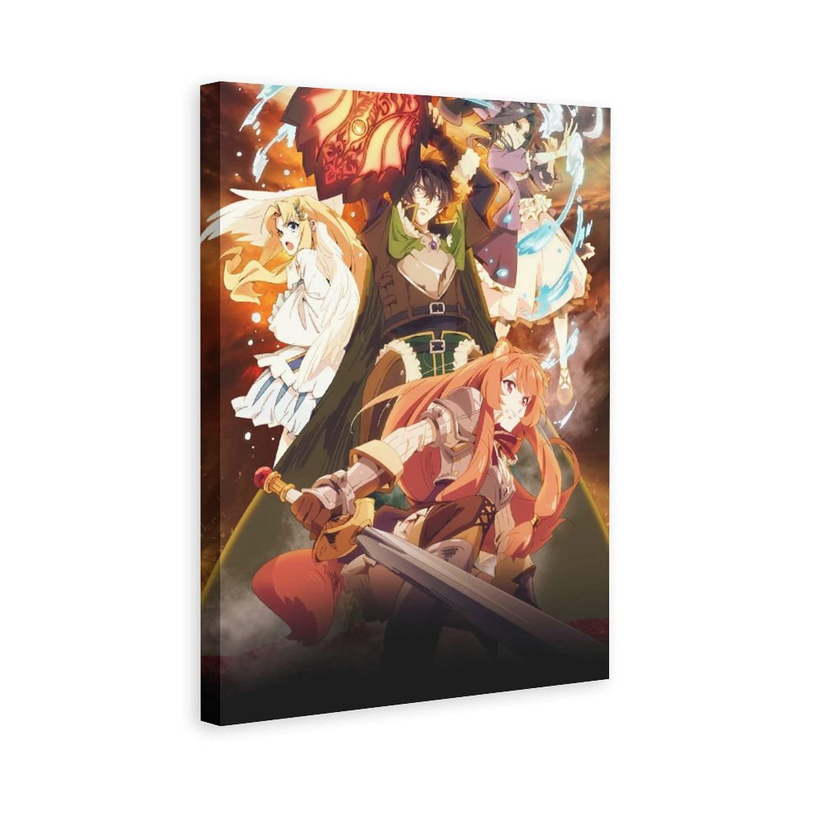 Rising of the Shield Hero Naofumi Iwatani Anime Art Canvas Poster - 24x36 Inches (60x90cm) - Perfect for Kids Room, Bedroom, Office & Gift - Anime Wall Decor, Manga Art Print, Japanese Pop Culture Poster