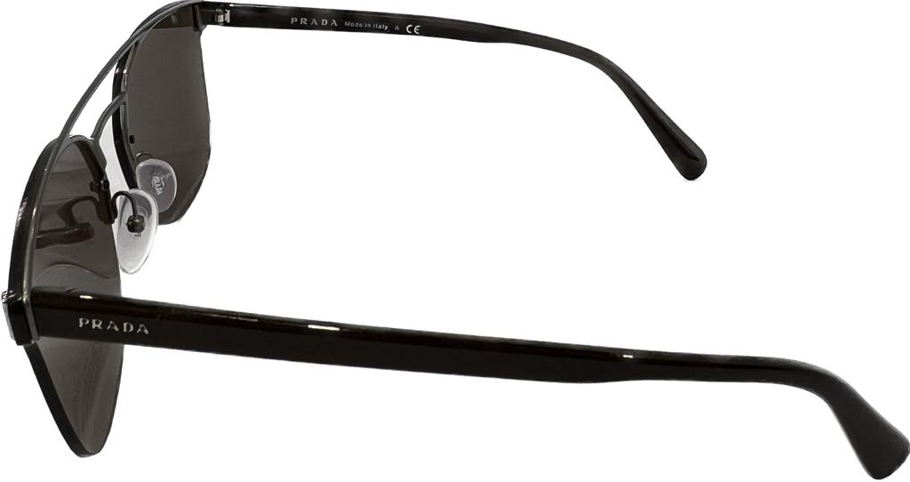 Prada PR67TS 5AV8C1 Sunglasses - Gunmetal/Brown Frame with UV Protection - Perfect for Outdoor Activities & Fashion Statement