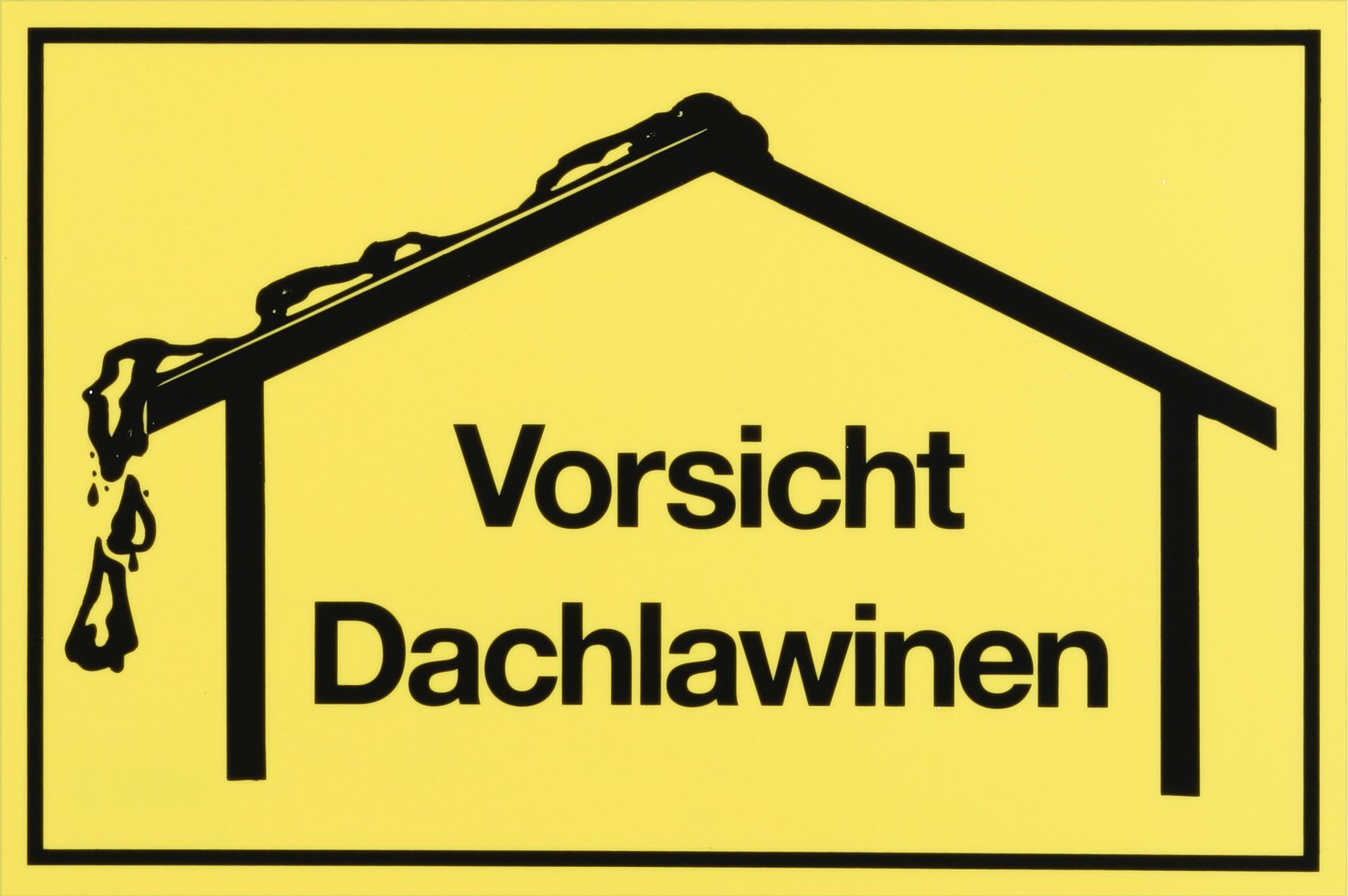 Meister Sign - Durable Warning Plaque for Safety & Hazard Marking (300x200mm) - Ideal for Commercial Properties, Construction Sites & Public Areas