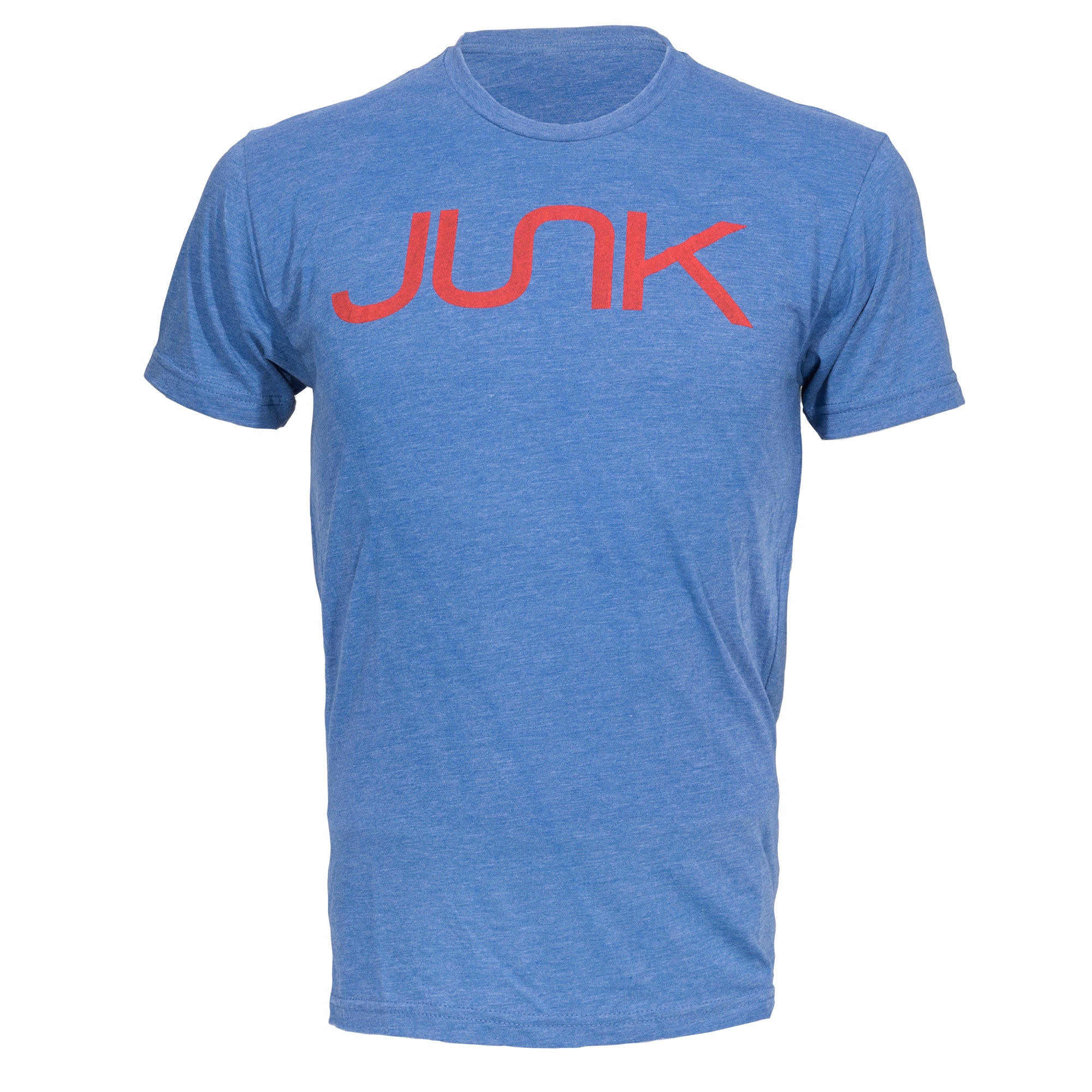 JUNK Tri Blend Royal Tee - Premium Soft Cotton T-Shirt for Men & Women | Comfortable Casual Wear for Everyday, Gym, and Street Style