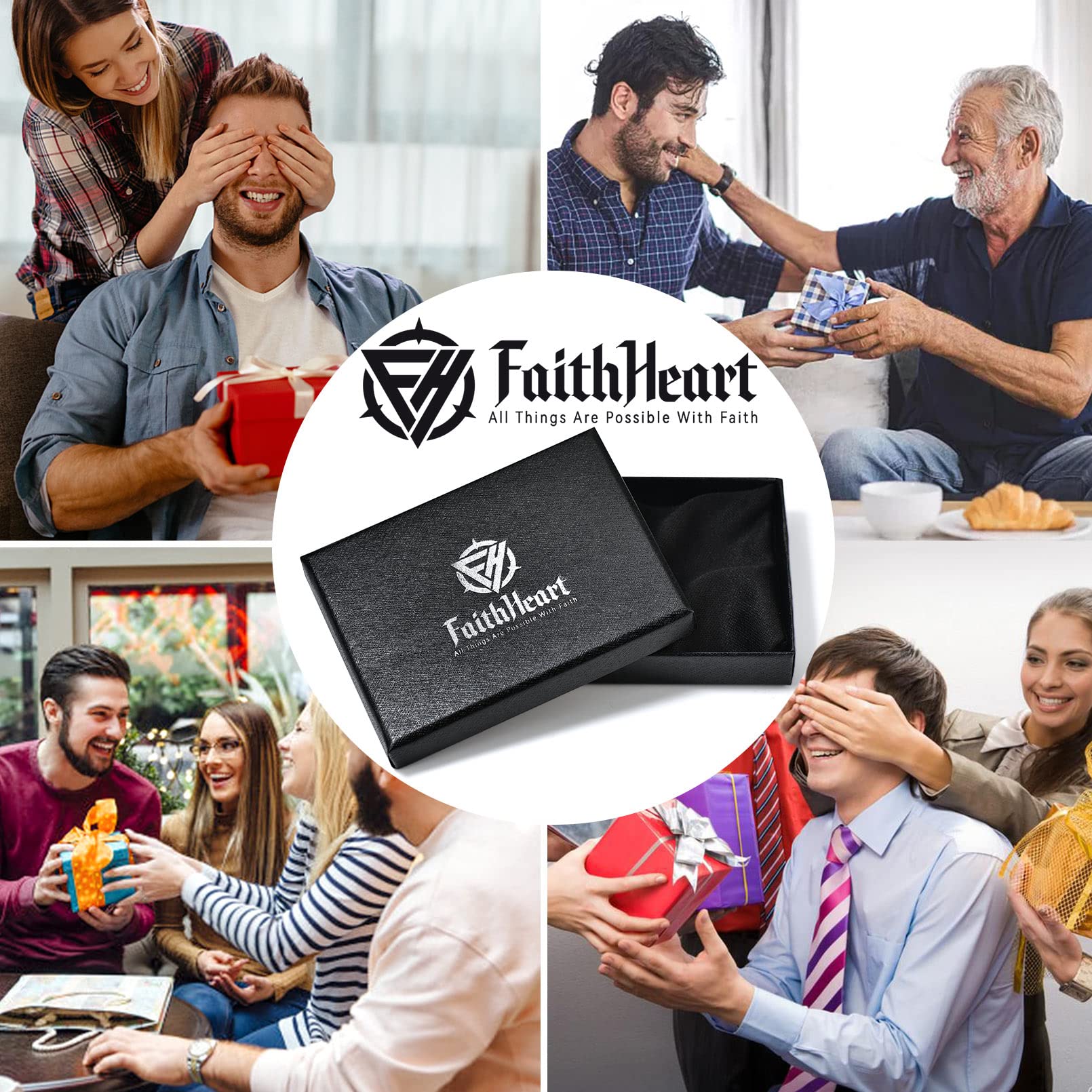 FaithHeart Templar Rings for Men, Stainless Steel Crusader Cross Biker Ring - Perfect for Gifts & Medieval Style Lovers