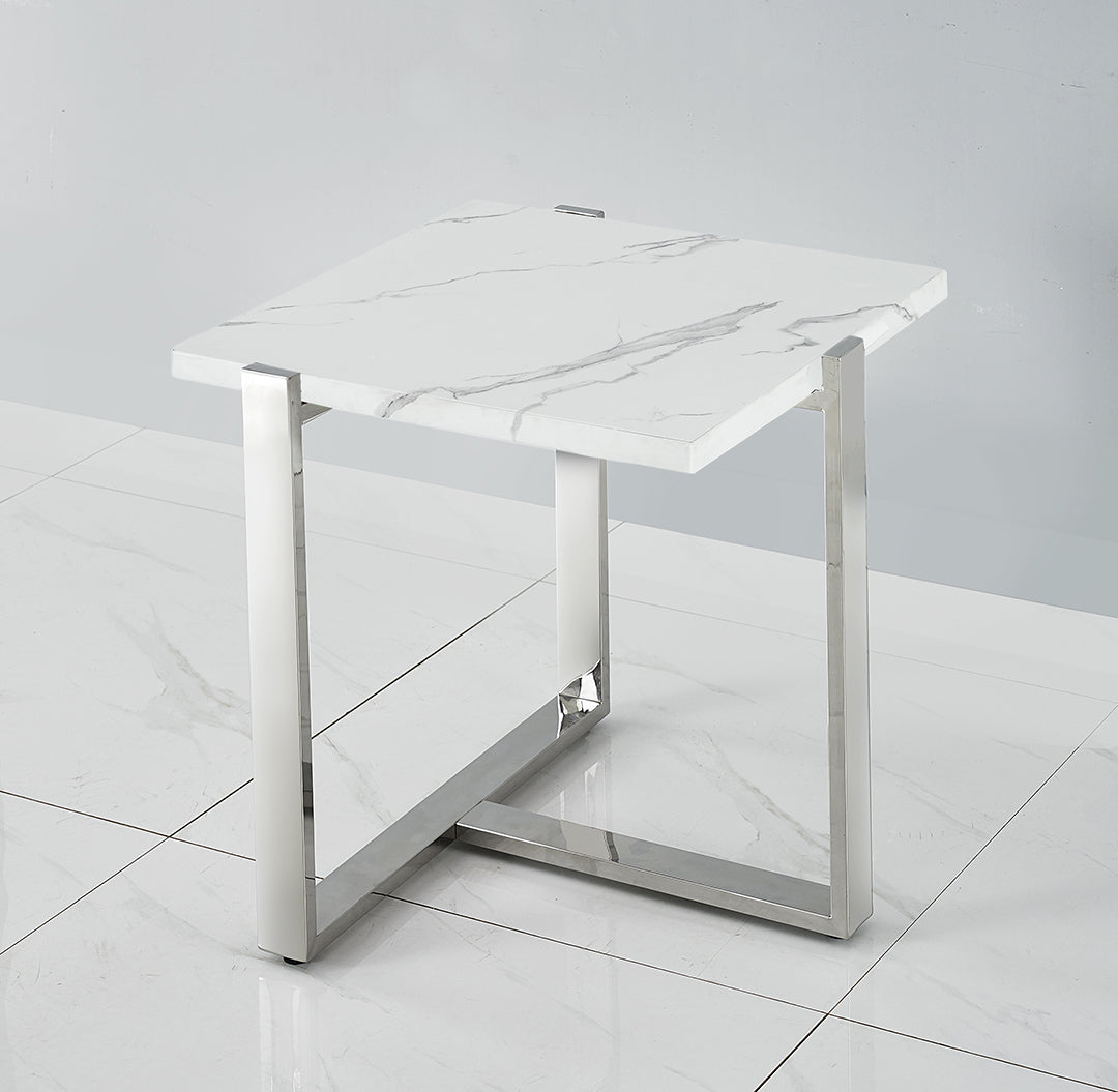 Modern Memphis End Table - Stylish Nightstand for Bedroom, Living Room & Office - Compact Side Table with Storage Shelf - Perfect for Small Spaces & Home Decor