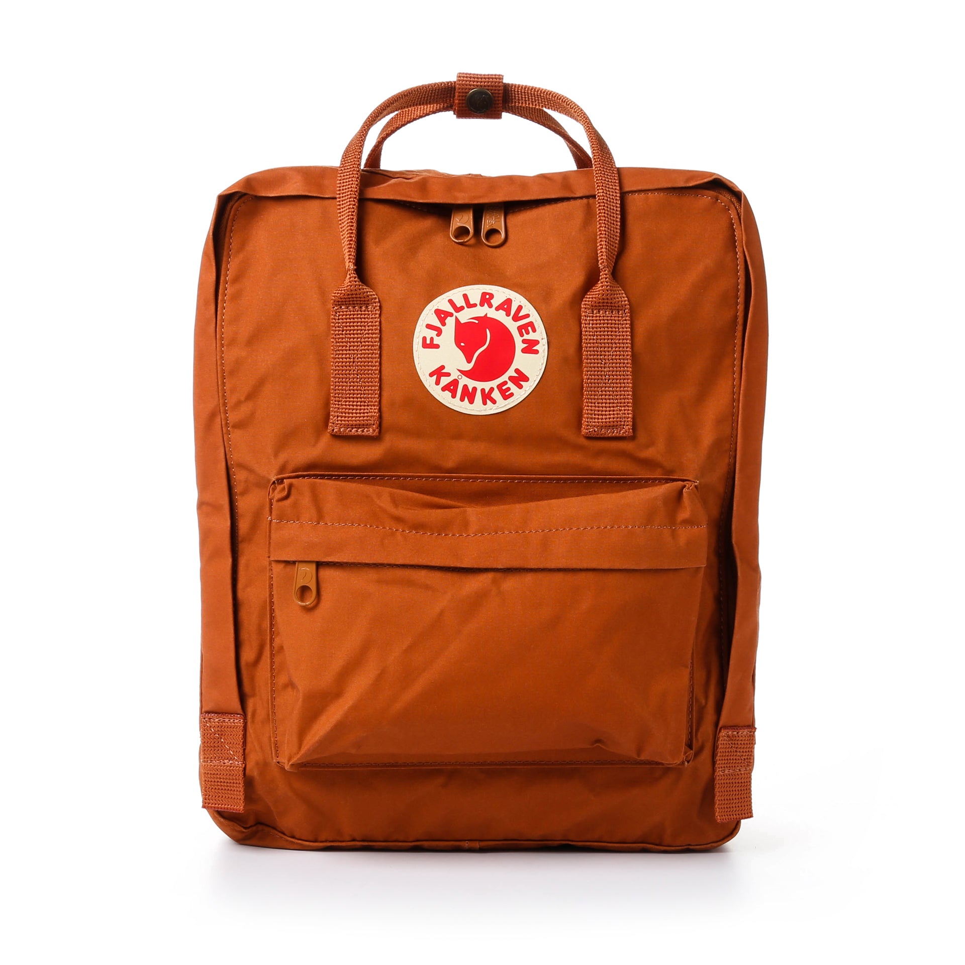 Fjallraven Kanken Backpack - Classic Brick Red Laptop Backpack for School, Travel & Outdoor Adventures | Durable Water-Resistant Daypack for Men & Women