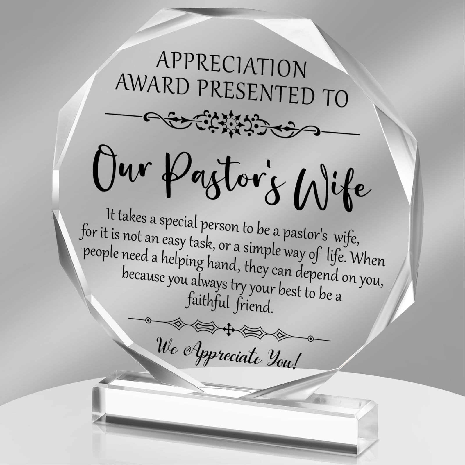 Gerrii Pastor Appreciation Gift - Inspirational Acrylic Keepsake for Christian Pastors, Preachers & Religious Leaders - Perfect for Retirement, Birthday & Thank You Gifts for Men & Women - Ideal for Church Services, Bible Study & Ministry Appreciation Events
