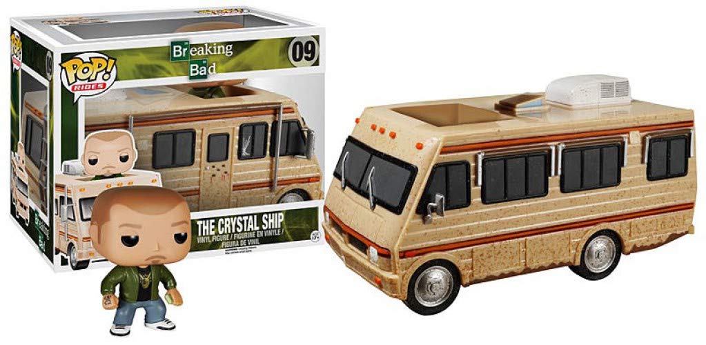 Funko POP Rides: Breaking Bad The Crystal Ship Collectible Vinyl Figure - Walter White & Jesse Pinkman Car Toy for TV Show Fans & Collectors - Perfect for Display, Gifts, and Breaking Bad Memorabilia Collections