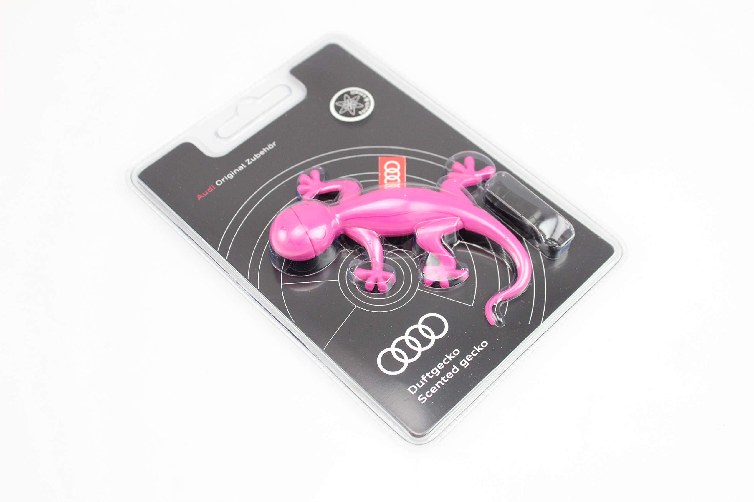 Audi Gecko Car Air Freshener - Pink Sweet Floral Scent for Fresh & Pleasant Driving Experience | Long-Lasting Fragrance for Cars, Trucks & Vehicles