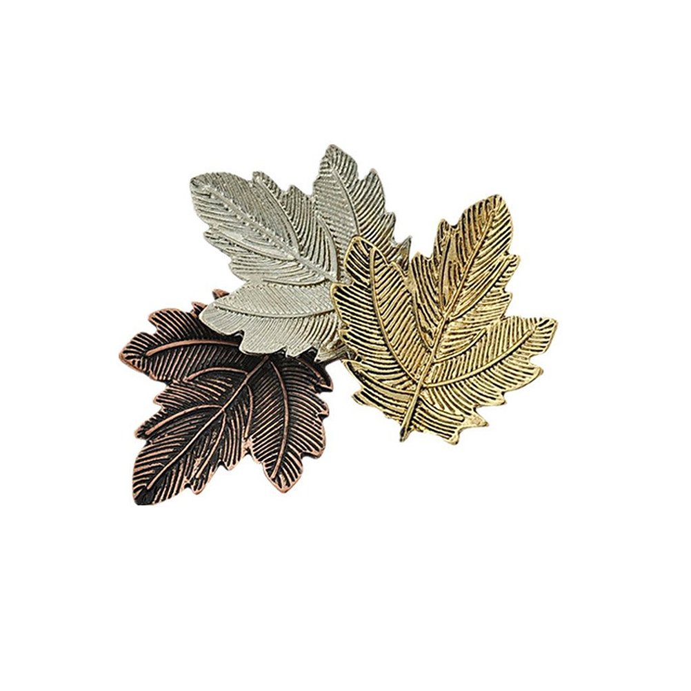LUOEM Elegant Maple Leaf Brooch Pin - Gold Tone Floral Corsage Jewelry for Women - Perfect for Weddings, Parties, and Fall Fashion Accessories