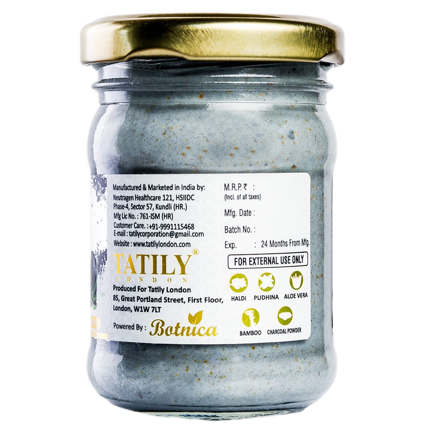 Tatily Charcoal Face & Body Scrub (100g) - Deep Exfoliating Cleanser for All Skin Types | Dead Skin & Tan Remover | Perfect for Spa Days & At-Home Skincare Routines