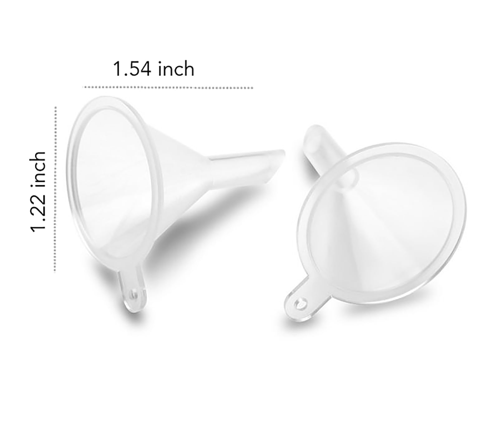 iSnuff Mini Funnel 5-Pack - Small Plastic Funnels for Lab Bottles, Sand Art, Perfumes & Essential Oils | Perfect for Spices, Powders & DIY Crafts | Great for Home, Kitchen & Science Experiments