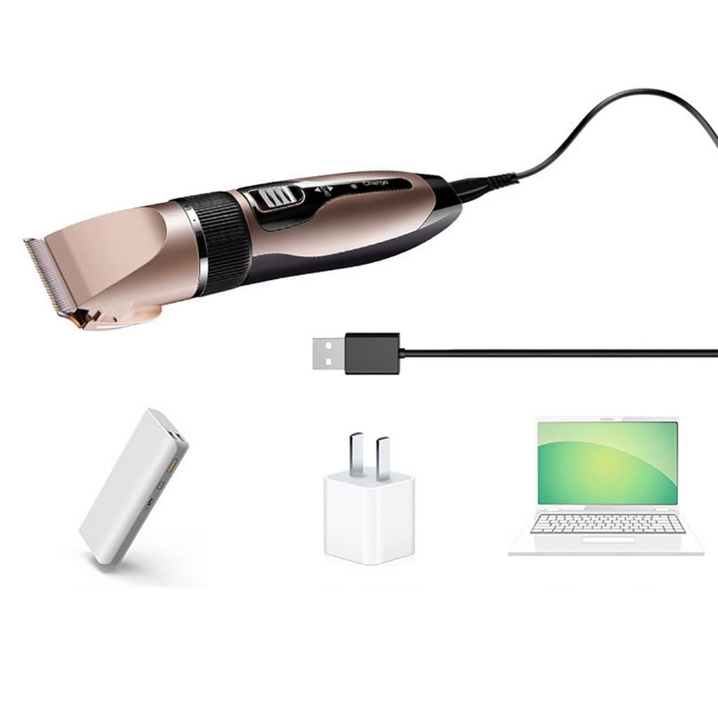 Professional Cordless Metal Hair Clipper - Rechargeable Electric Hair Trimmer for Men & Women | Perfect for Home Haircuts, Beard Grooming & DIY Styling