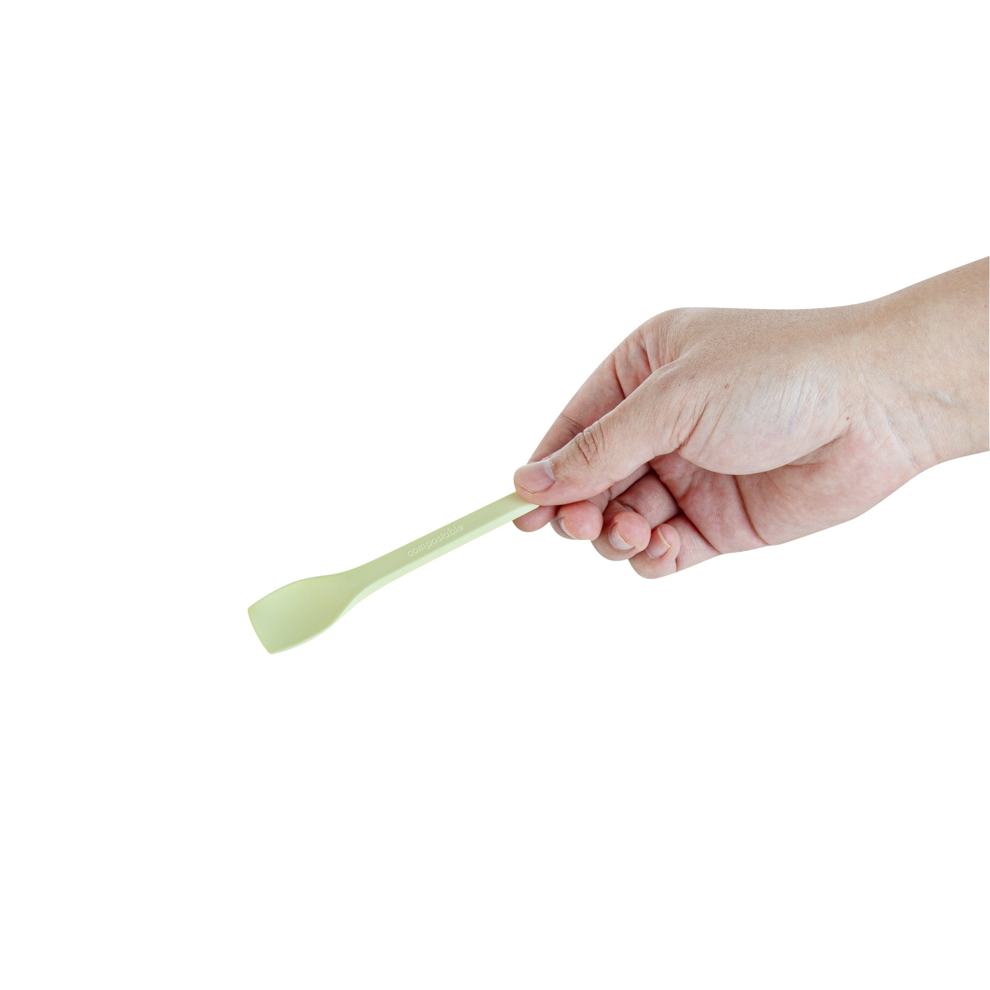 Eco-Friendly Yellow CPLA Plastic Ice Cream Spoons - Heat Resistant, Compostable, 1000-Pack | Perfect for Ice Cream Shops, Dessert Cafes & Sustainable Catering Events