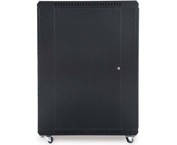42U Server Rack Cabinet with Glass Front Door & Vented Rear Panel - Heavy Duty Network Equipment Enclosure for Data Center, Server Room, and Office IT Infrastructure (24
