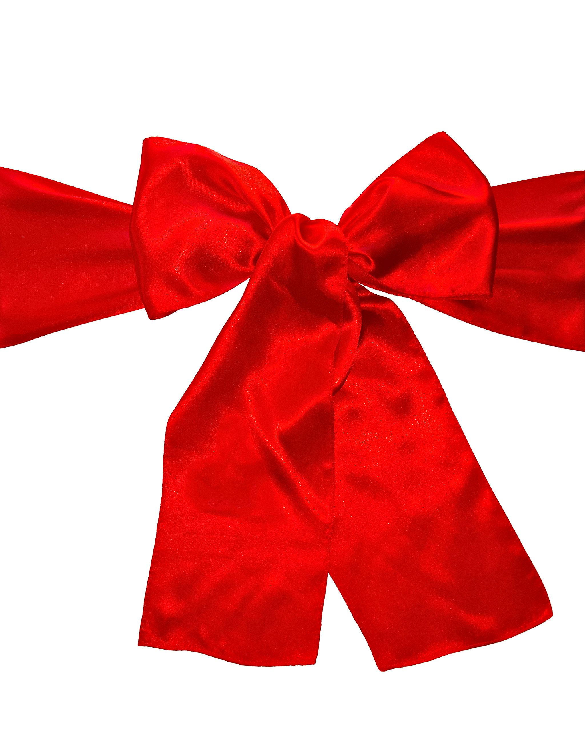 6-Pack 106 Inch Red Satin Sashes for Weddings, Prom, Pageants & Special Events - Elegant Decorative Ribbon for Chair Decor, Gift Wrapping & Party Decorations