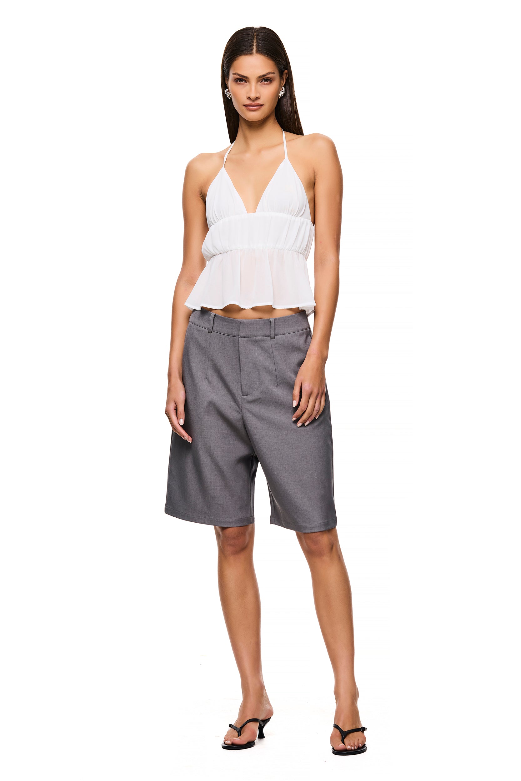 The Odette White Top - Women's Elegant Blouse for Casual & Office Wear | Perfect for Everyday Outfits & Professional Looks