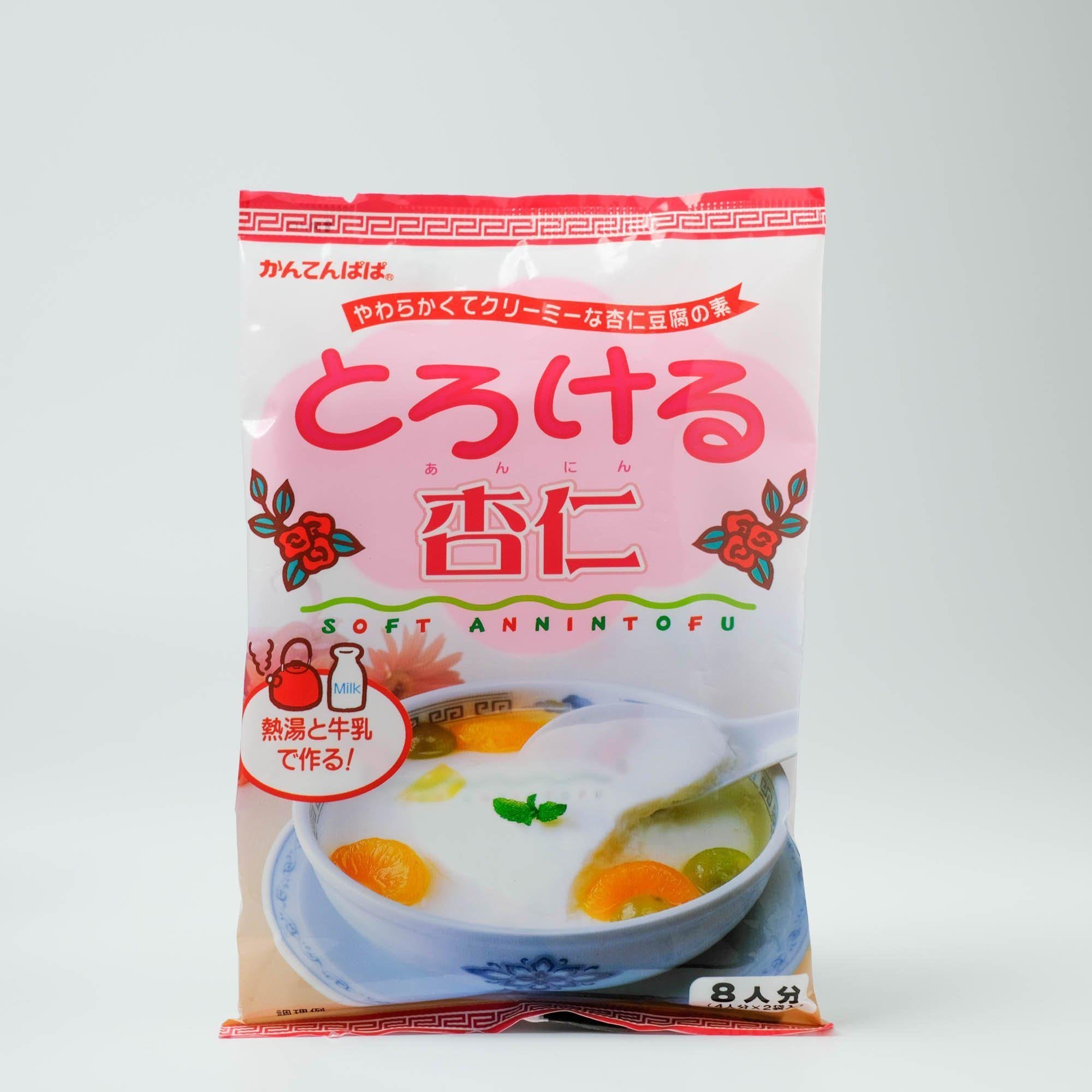 Kantenpapa Soft Annin Tofu Mix 120g - Almond Flavored Dessert Powder for Homemade Japanese Sweets, Vegan & Gluten-Free - Perfect for Desserts, Snacks & Tea Time