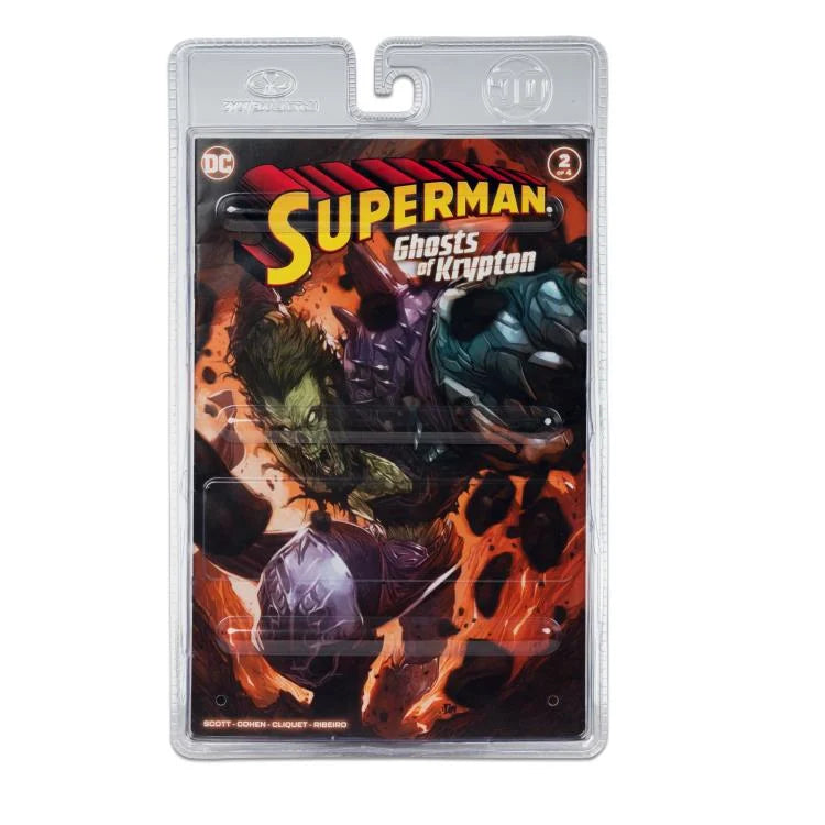 Superman: Ghosts of Krypton Page Punchers Action Figure - Ghost of Zod Collectible with Comic Book - Perfect for DC Fans, Display & Comic Book Collections