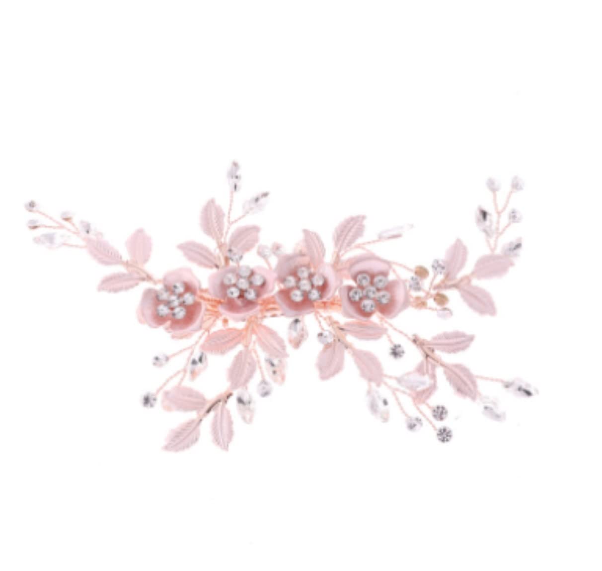 Elegant Handmade Chinese Style Bridal Hair Comb - Vintage Wedding Hair Clip for Bride, Retro Side Comb with Floral Decoration | Perfect for Weddings, Proms, and Special Occasions