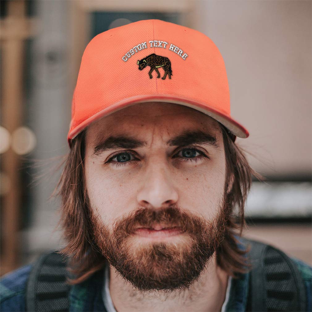 Hyena Embroidery Baseball Cap for Men & Women - Wild Animal Design Adjustable Dad Hat for Outdoor Sports, Hiking & Casual Wear