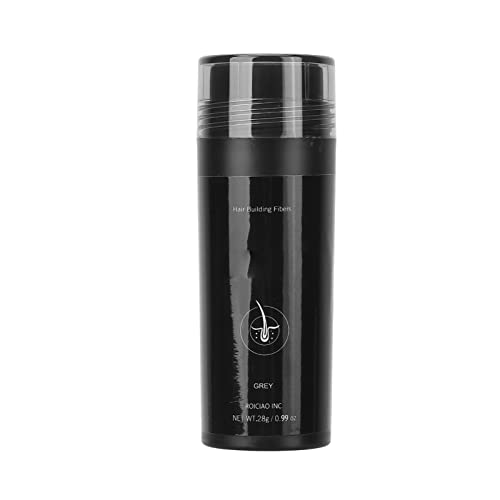 Natural Keratin Hair Building Fibers & Styling Powder for Thinning Hair - Volumizing Hair Fillers for Men & Women (Grey) | Instant Fuller Look for Daily Styling & Special Occasions