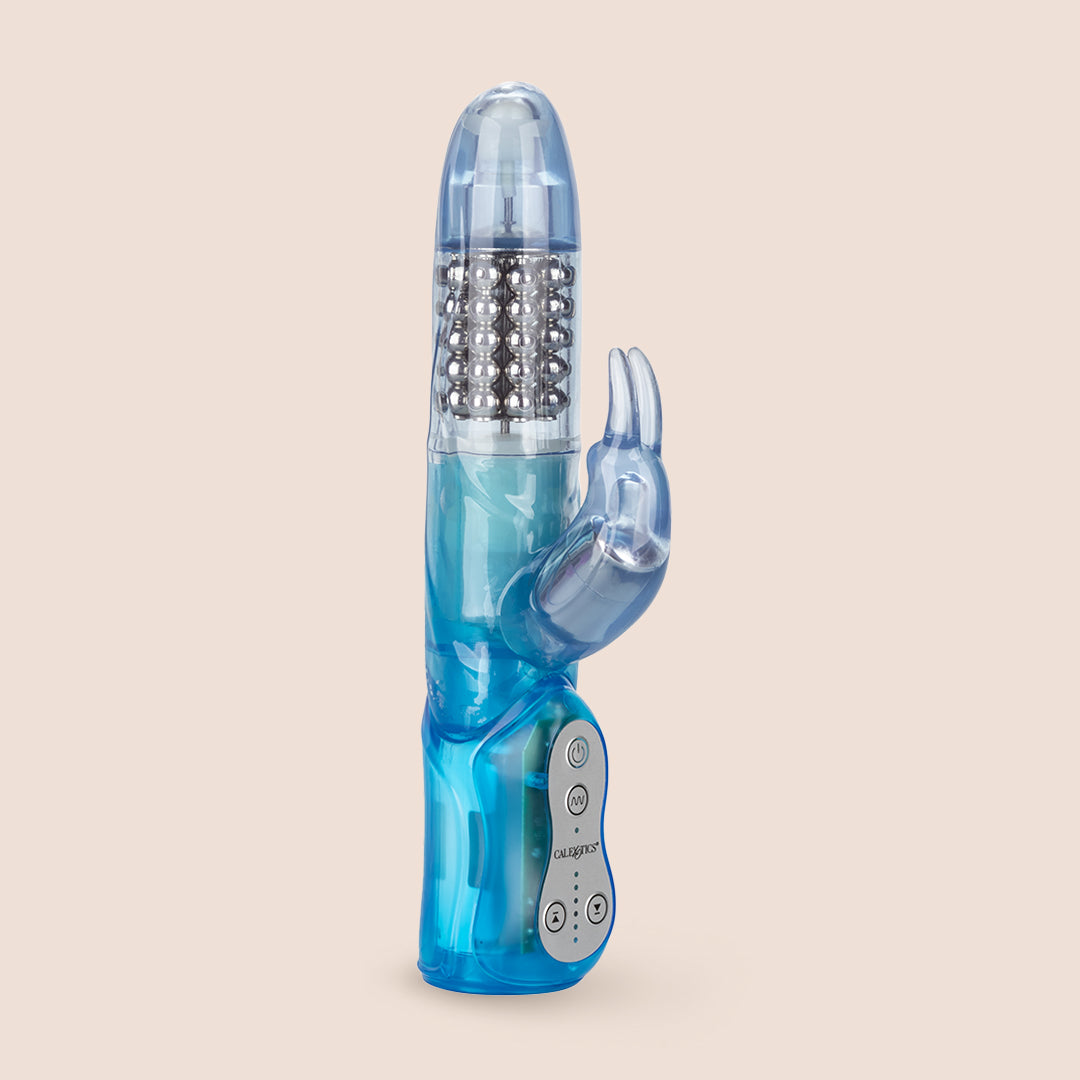 Jack Rabbit® Advanced Waterproof Massager - 3 Rows with Pulsating, Rotating, Vibration & Flickering Modes for Muscle Relaxation & Stress Relief - Perfect for Home Spa, Post-Workout Recovery & Personal Wellness