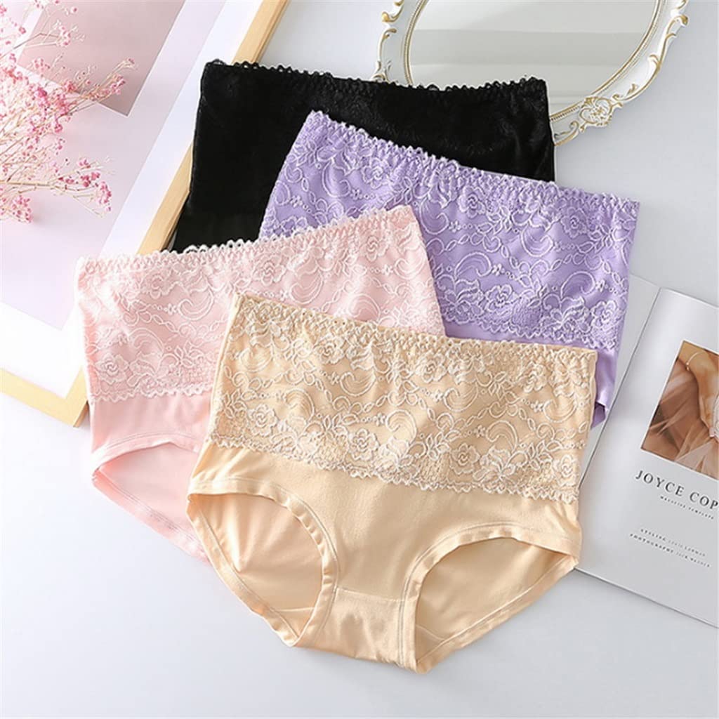 4-Pack Women's High Waist Shapewear Panties - Sexy Lingerie Shorts for Tummy Control & Body Shaping | Plus Size XX-Large | Perfect for Daily Wear, Special Occasions & Confidence Boost