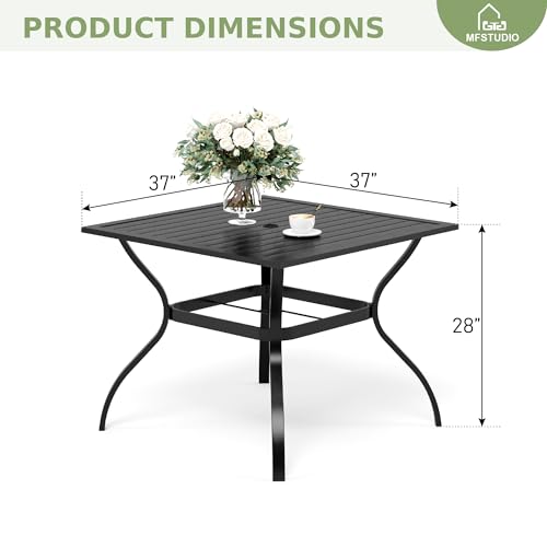 Square Slatted Table