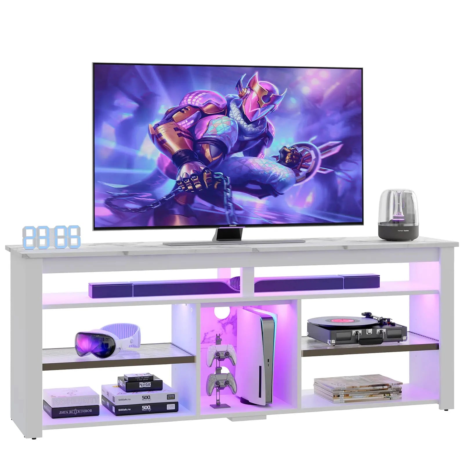 Bestier 70 Inch TV Stand with Storage - Modern Tall Entertainment Center for Living Room, Bedroom & Home Theater | Sturdy & Spacious Media Console for TVs up to 70