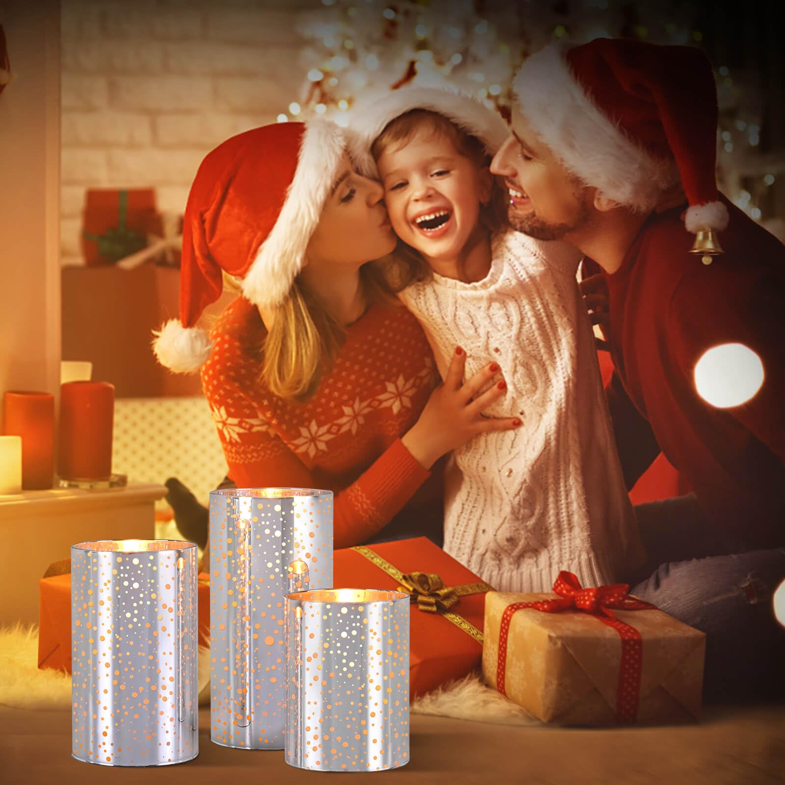Flameless LED Candles with Remote & Timer - Real Wax Battery Operated Flickering Candles (AA Batteries Included) - Perfect for Christmas Decor, Wedding Centerpieces, Birthday Parties & Home Ambiance Lighting