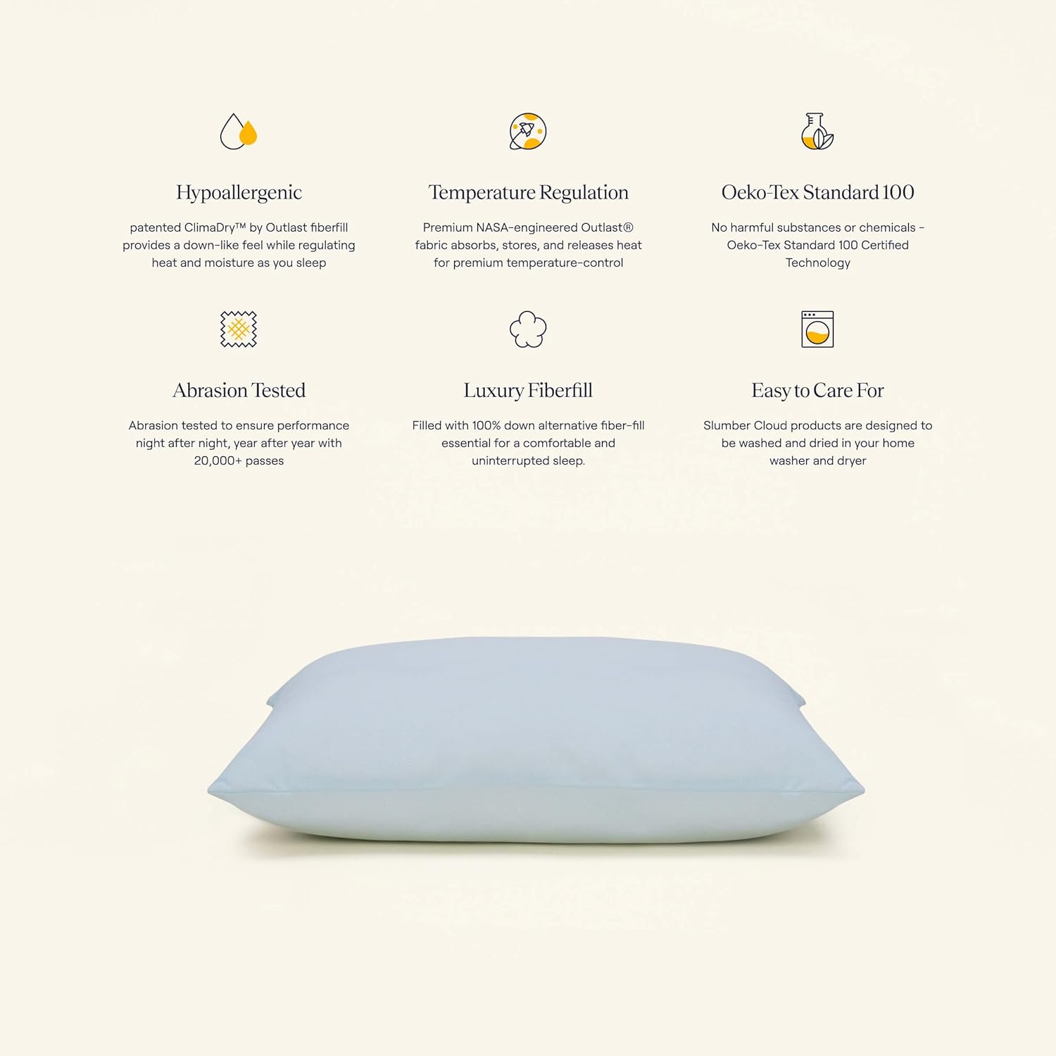 UltraCool Cooling Pillow for Sleeping - Breathable & Supportive Memory Foam Pillow for Side, Back & Stomach Sleepers - Perfect for Hot Sleepers, Night Sweats & Neck Pain Relief - Ideal for Home, Travel & Office Use