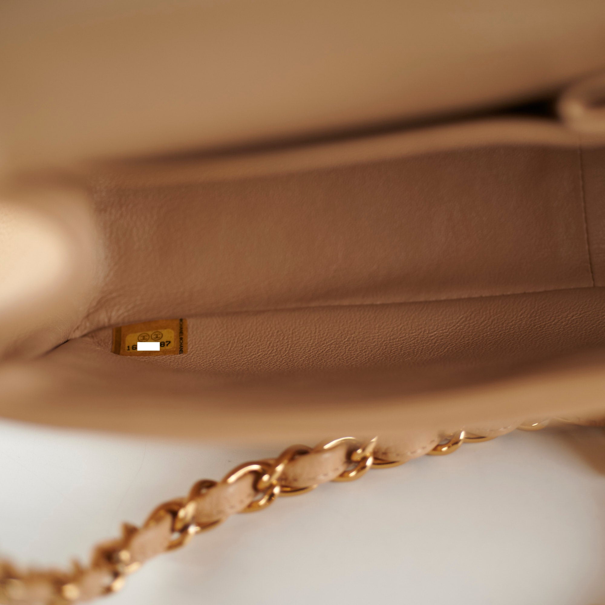 Chanel Classic Flap Jumbo Bag in Caviar Leather Beige - Luxury Designer Handbag for Women, Perfect for Work, Evening Events & Everyday Use