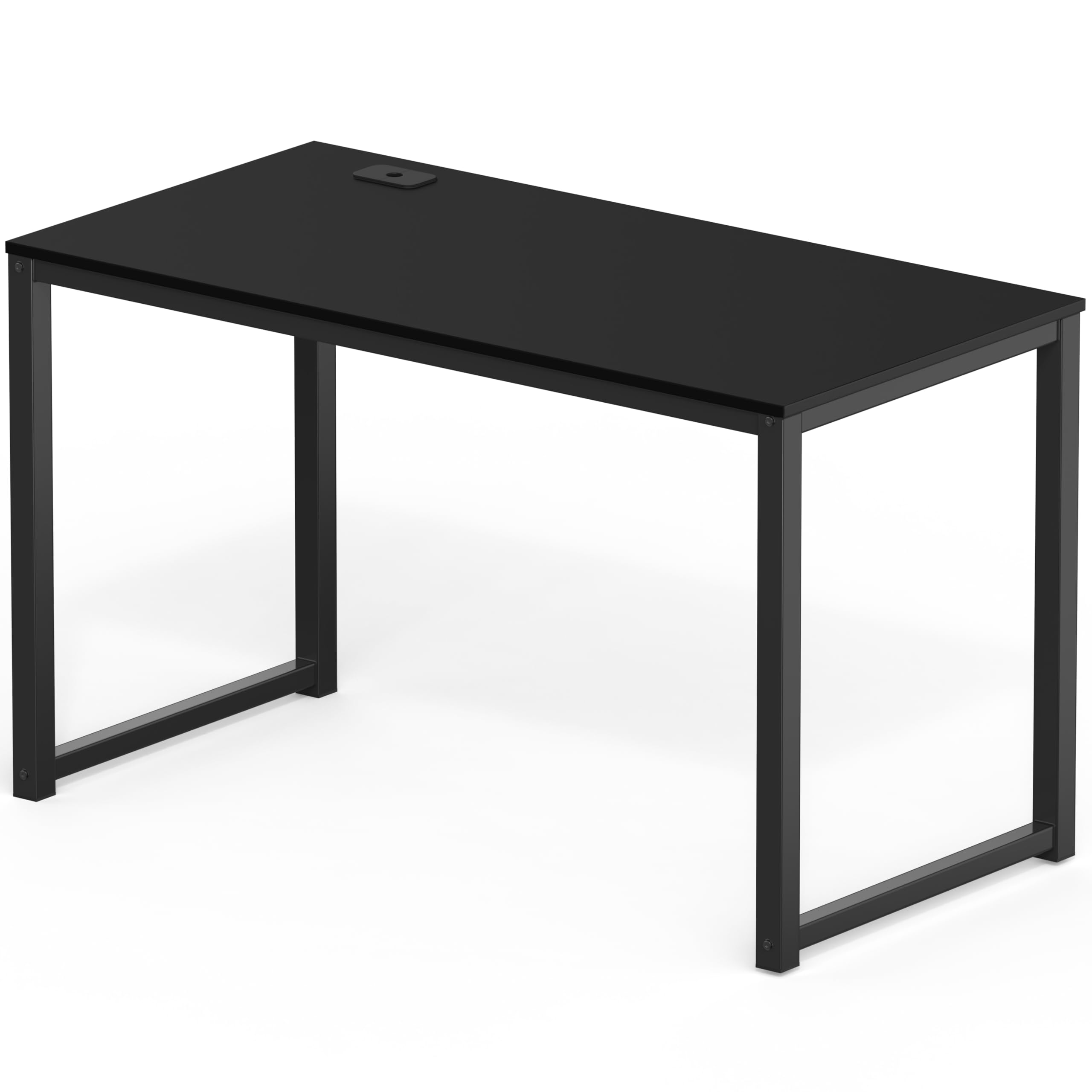 SHW 48-Inch Commercial-Grade Office Computer Desk - Heavy Duty Black Workstation for Home & Business | Perfect for Office, Study Room, and Remote Work Setup