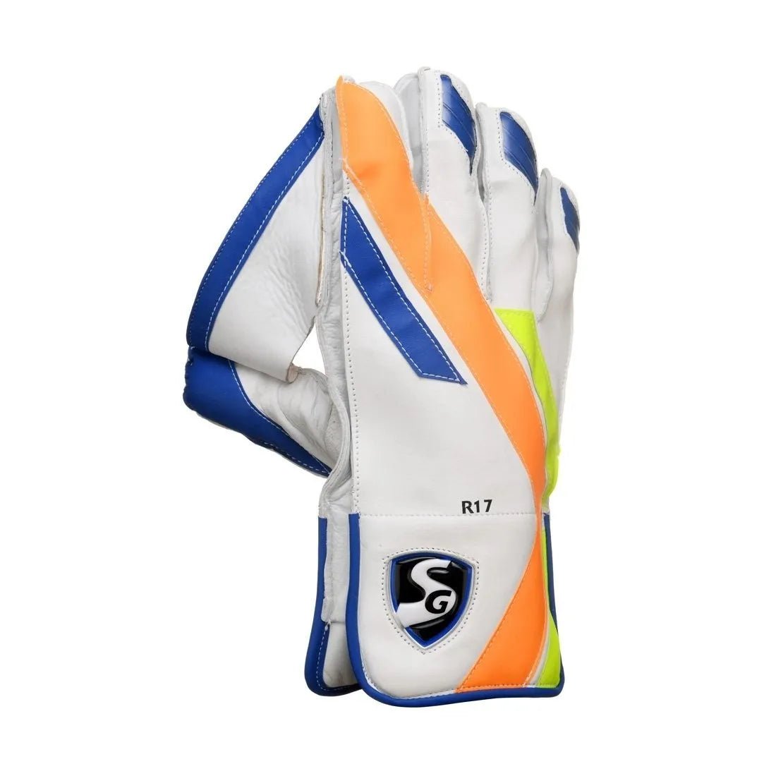 SG R17 Professional Wicket Keeping Gloves - Cricket WK Gloves for Practice & Matches - Durable Leather Wicketkeeper Gloves for Training & Games