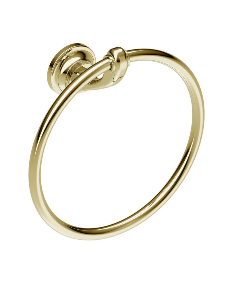Gold-Plated Hand Towel Ring - Elegant Bathroom Accessory for Luxury Home Decor | Perfect for Guest Bathrooms & Upscale Resorts