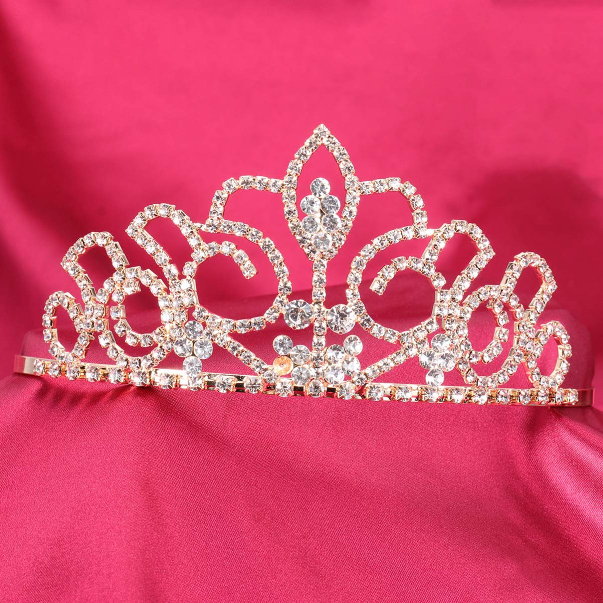 Sparkling Crystal Rhinestone Tiara Headband for Brides – Elegant Wedding Crown for Bridal Party, Prom, Quinceañera & Special Occasions