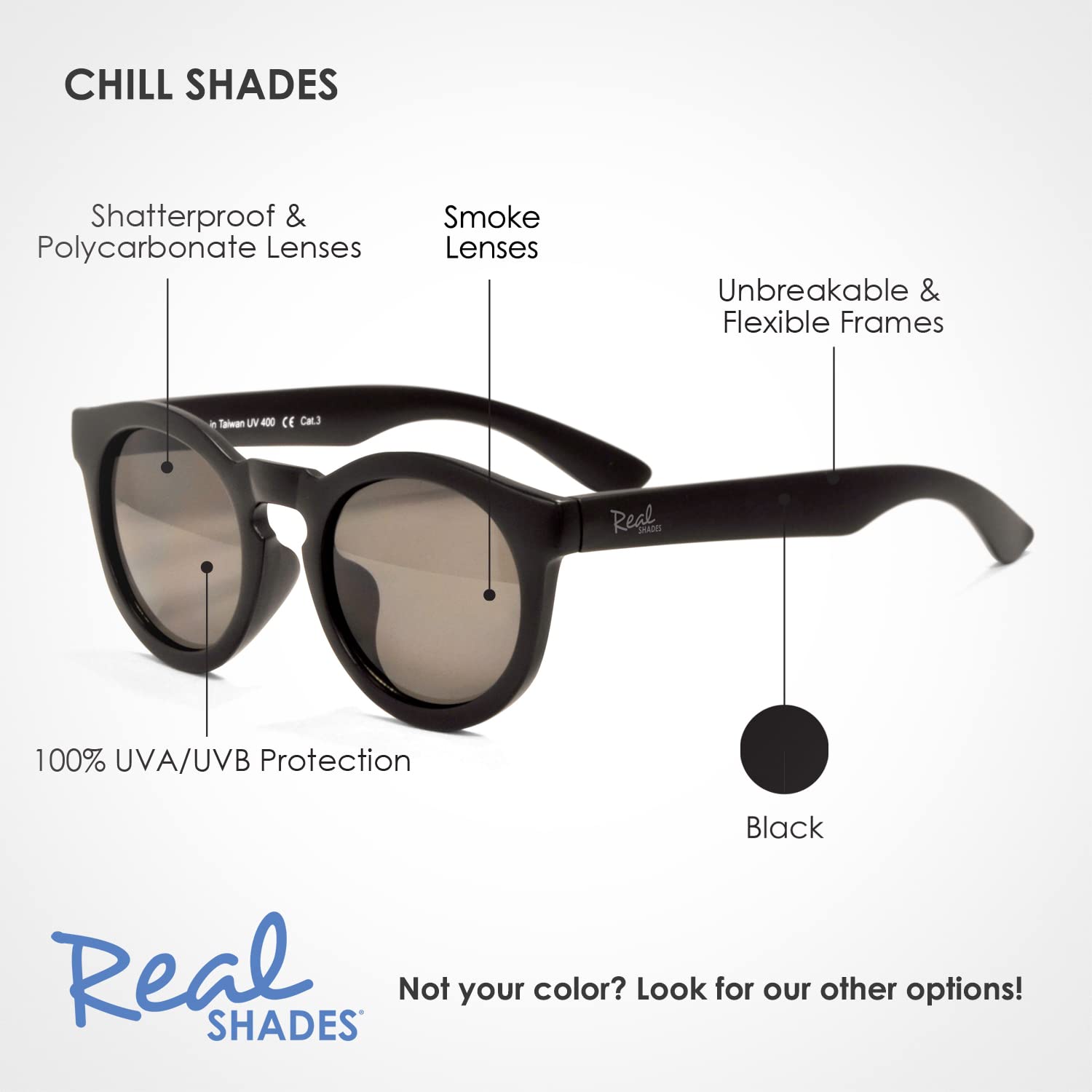 Unbreakable Kids Sunglasses UV 400 Protection - Shatterproof & Flexible Frame Sunglasses for Boys & Girls - Perfect for Beach, Swimming, Outdoor Play & Summer Activities