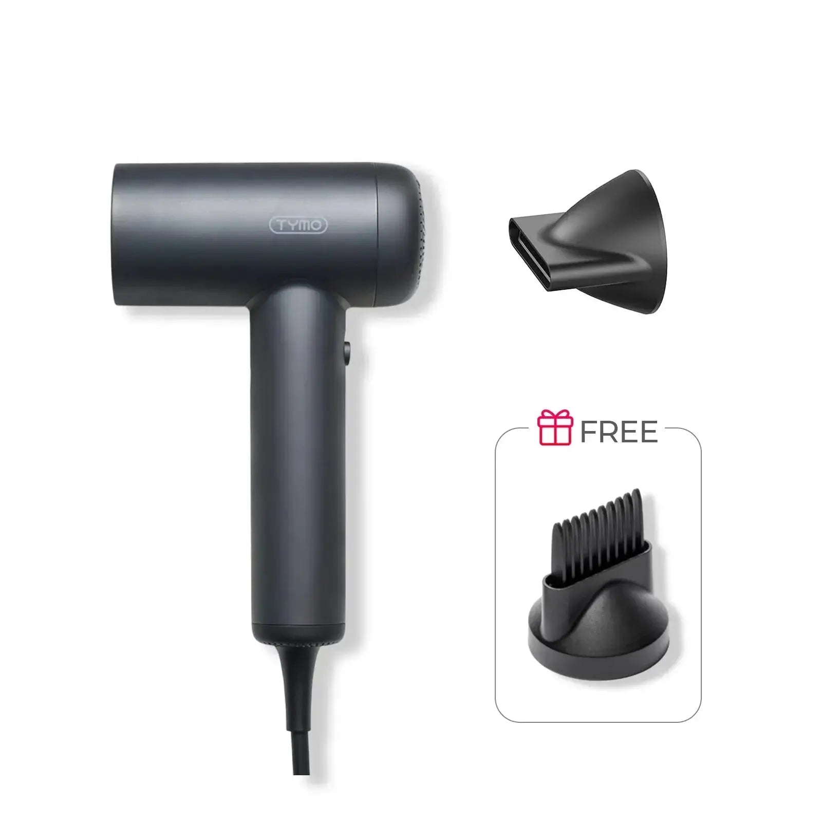 AIRHYPE LITE Hair Dryer with Free Comb Nozzle - Professional Blow Dryer for Salon-Quality Styling at Home - Perfect for Daily Hair Care & Travel
