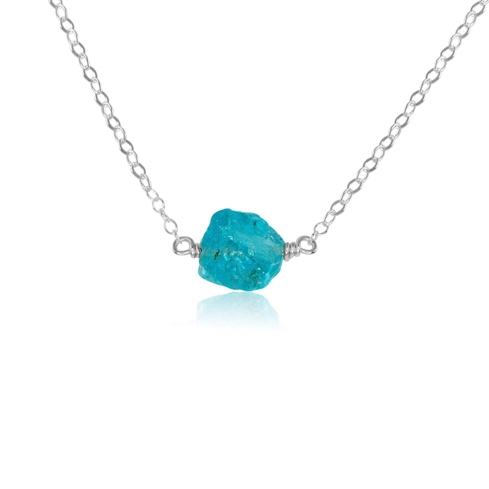 Raw Apatite Crystal Necklace - Natural Healing Stone Jewelry for Women, Chakra Balancing & Energy Protection | Perfect for Meditation, Yoga & Spiritual Gifts